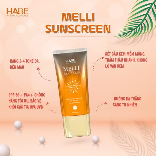 kem chống nắng melli 50ml